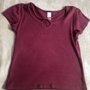Stylish Burgundy Knit Top